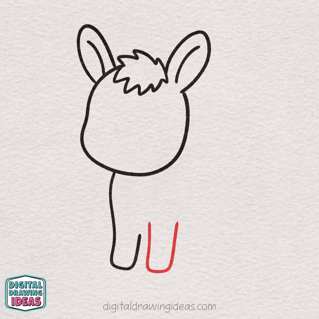 how to draw a donkey step by step - cute donkey drawing tutorial