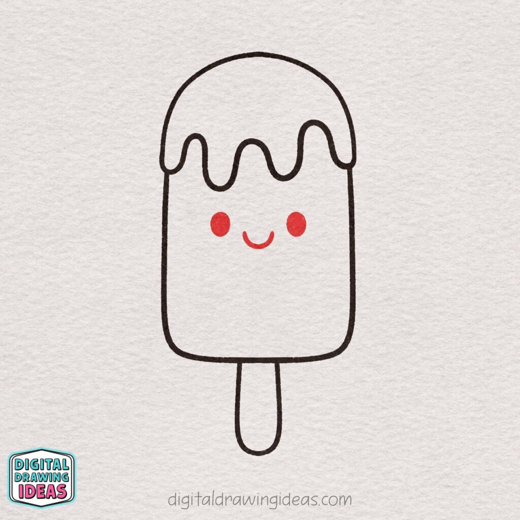 how to draw a popsicle step by step - cute popsicle drawing tutorial