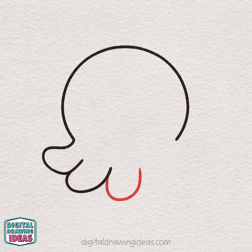 how to draw an octopus step by step - cute octopus drawing