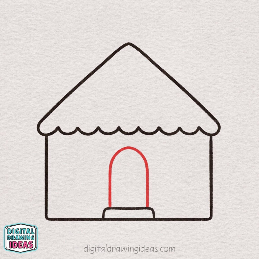 how to draw a house step by step - easy house drawing tutorial