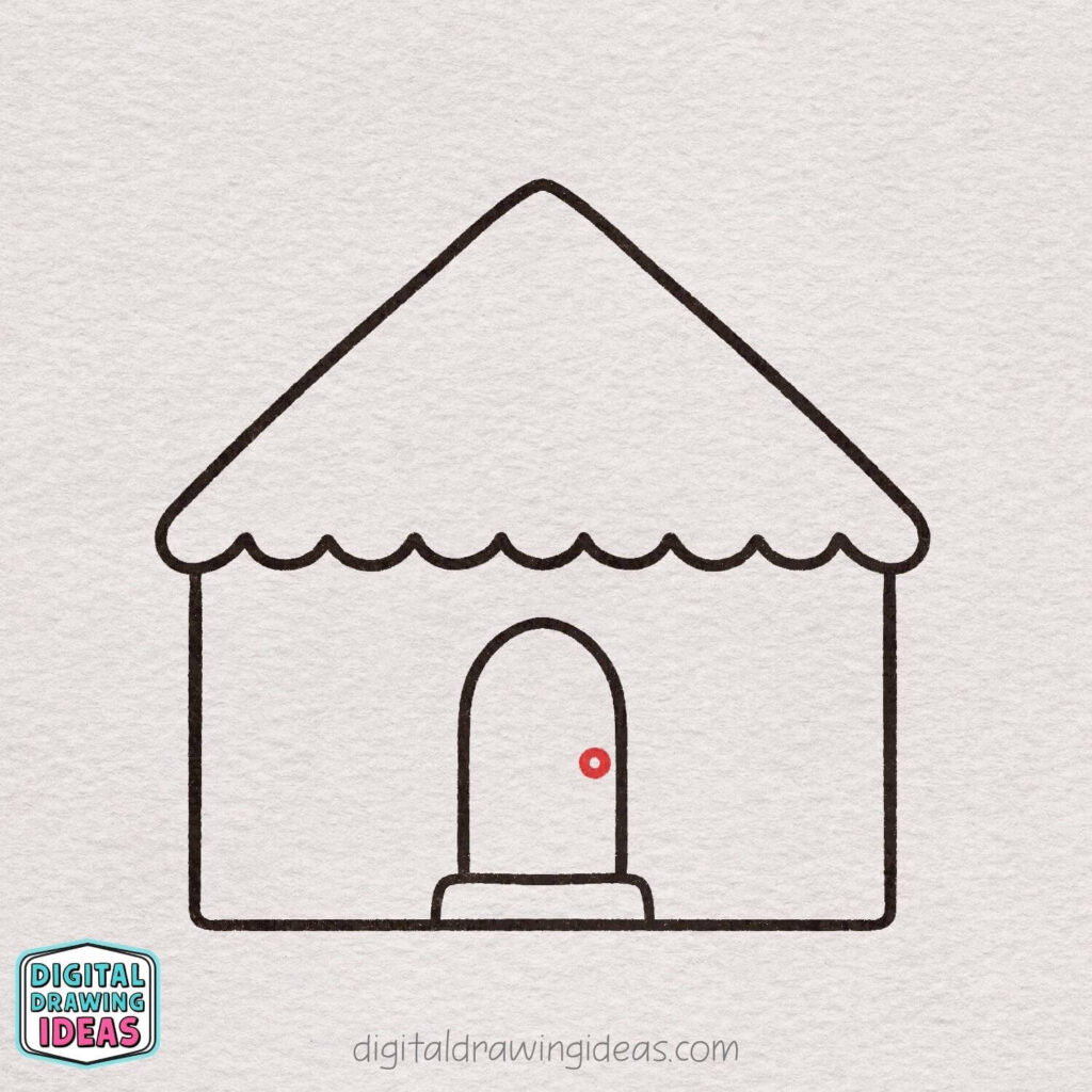 how to draw a house step by step - easy house drawing tutorial