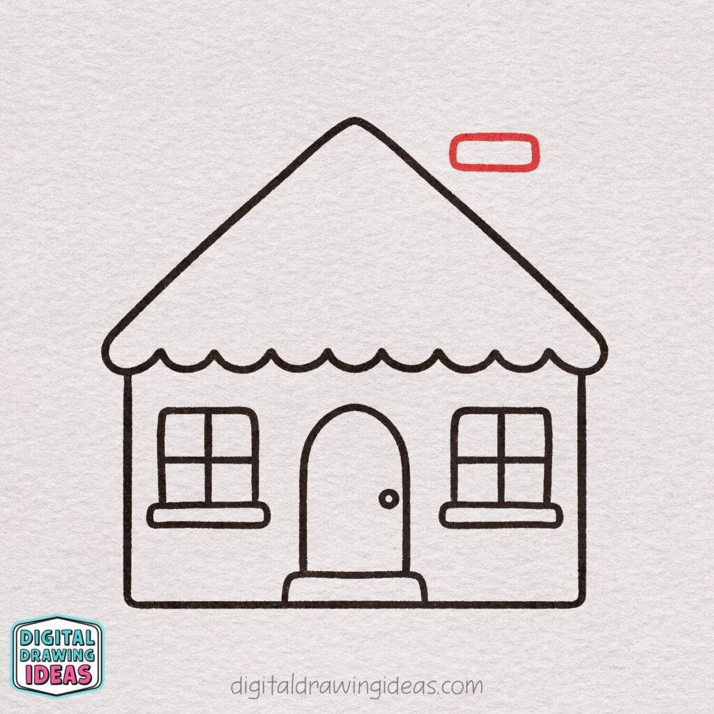 how to draw a house step by step - easy house drawing tutorial
