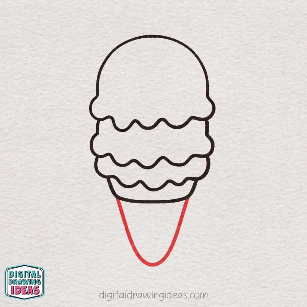 how to draw an ice cream - easy ice cream drawing tutorial