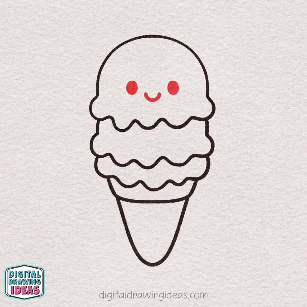 how to draw an ice cream - easy ice cream drawing tutorial