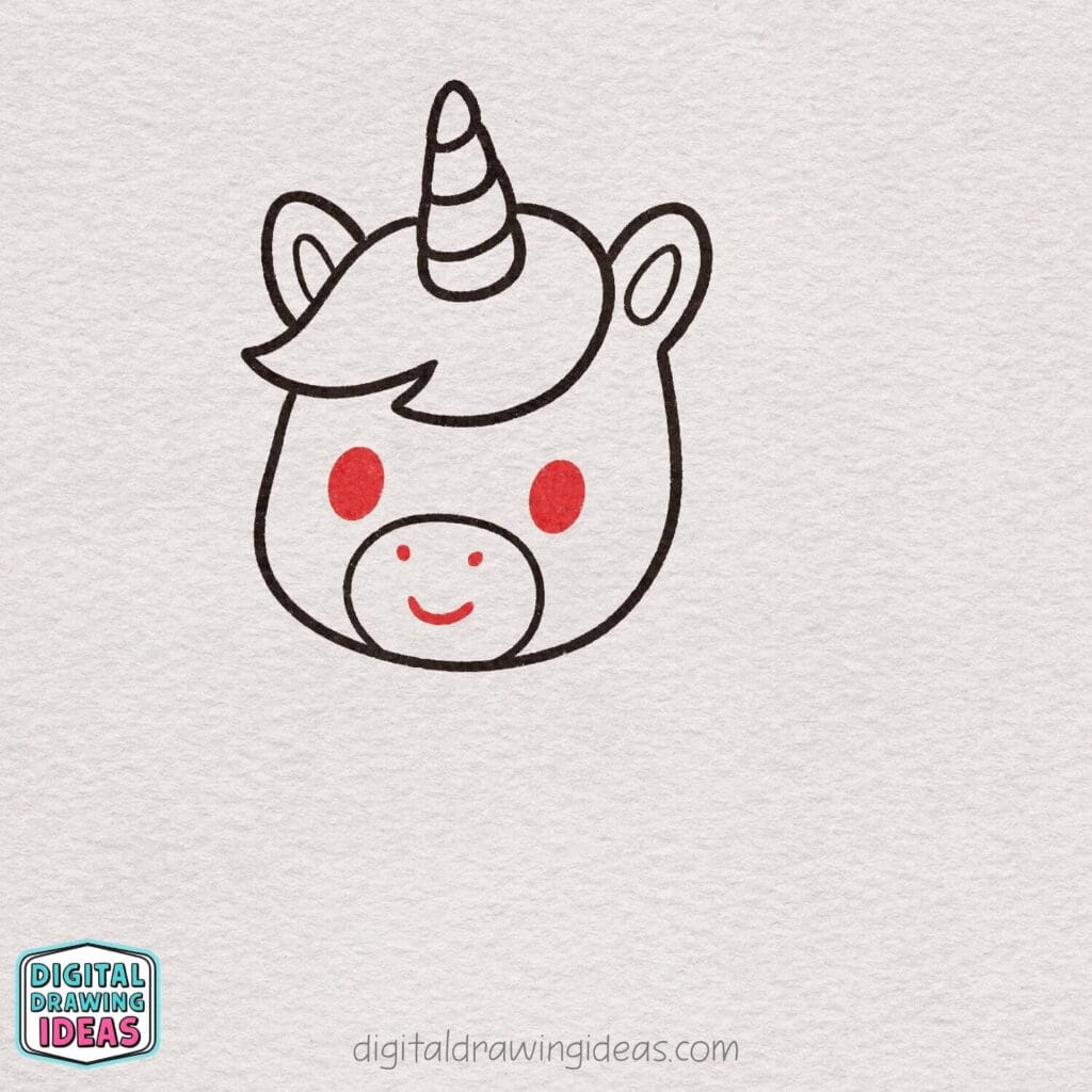 How to Draw a Unicorn step by step - cute unicorn drawing tutorial