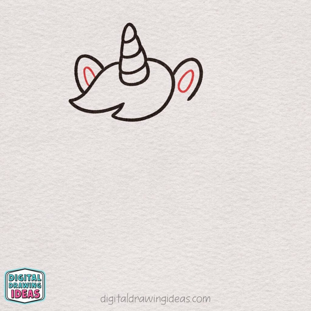 How to Draw a Unicorn step by step - cute unicorn drawing tutorial
