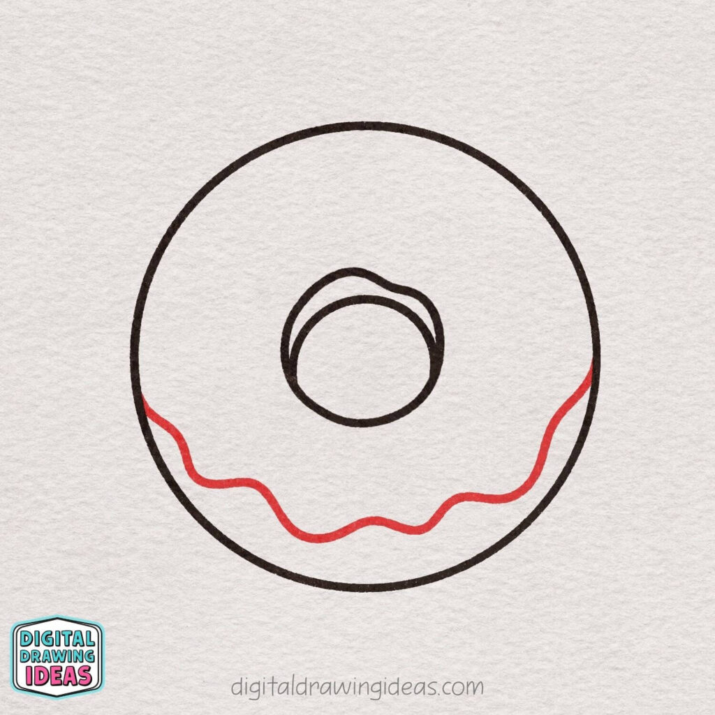how to draw a donut step by step - easy donut drawing tutorial