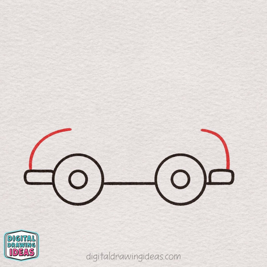 how to draw a car step by step - cute car drawing tutorial