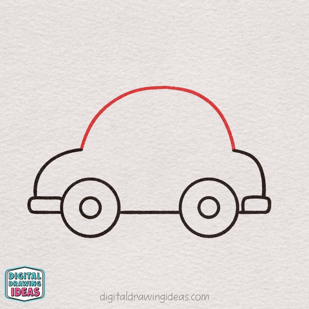 how to draw a car step by step - cute car drawing tutorial