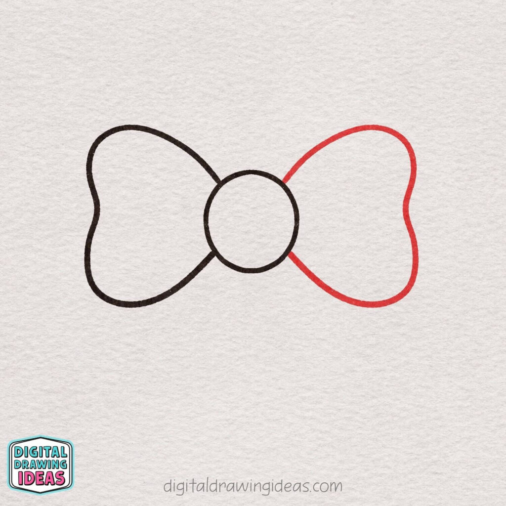how to draw a bow - easy bow drawing tutorial