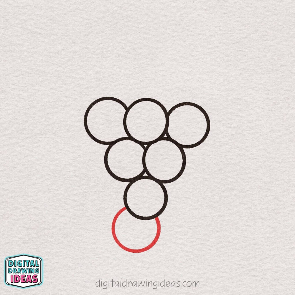 how to draw a grape - easy grape drawing tutorial