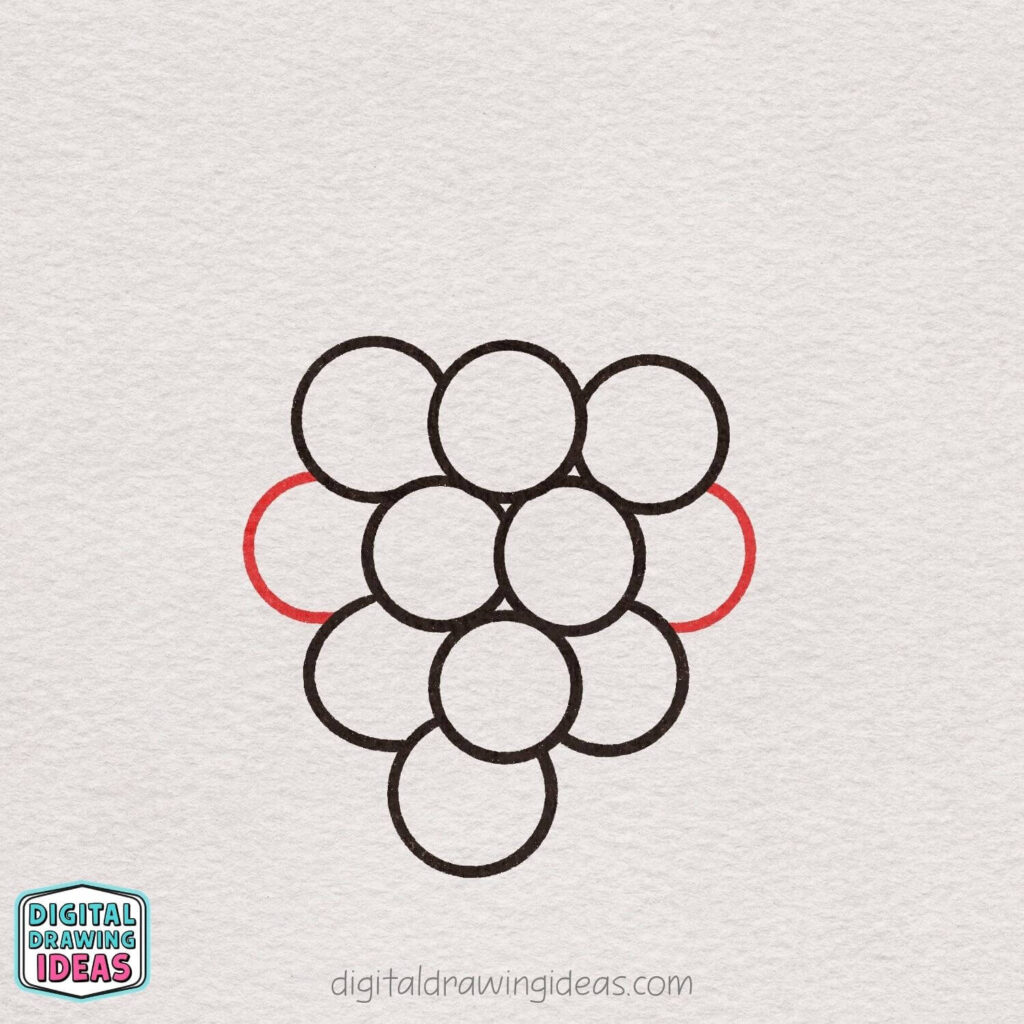 how to draw a grape - easy grape drawing tutorial