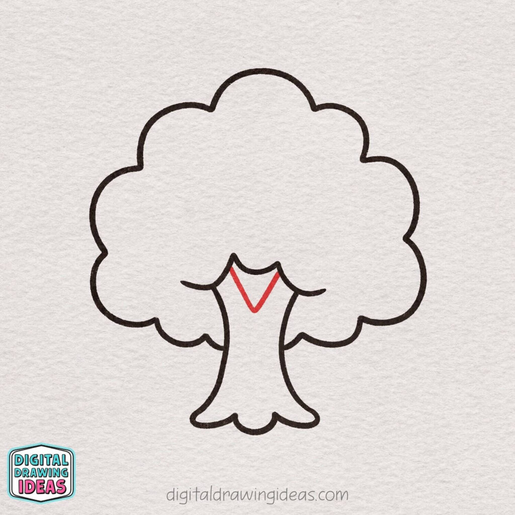 How to draw a tree - easy tree drawing tutorial