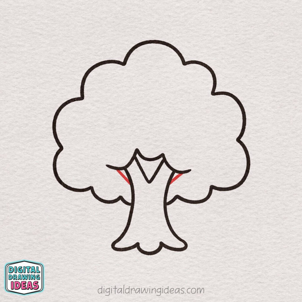 How to draw a tree - easy tree drawing tutorial