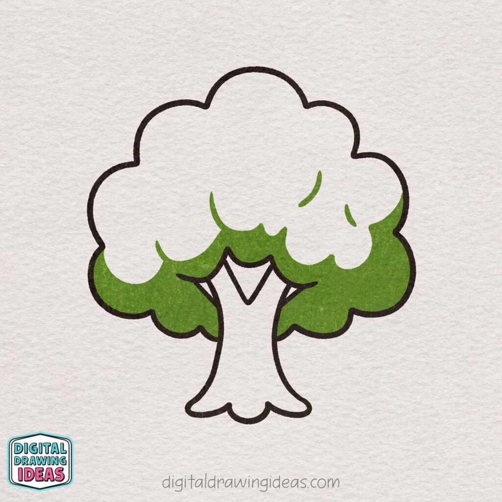 How to draw a tree - easy tree drawing tutorial