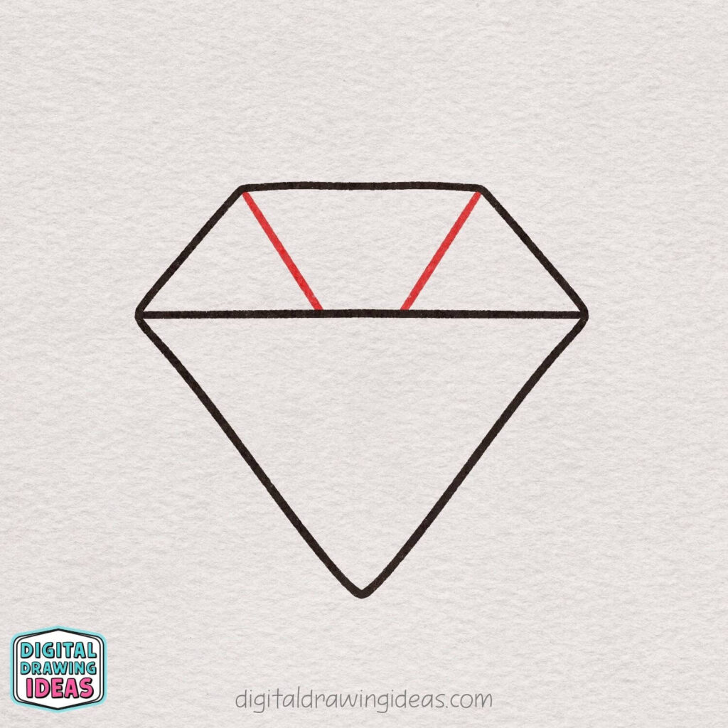 how to draw a diamond - easy diamond drawing
