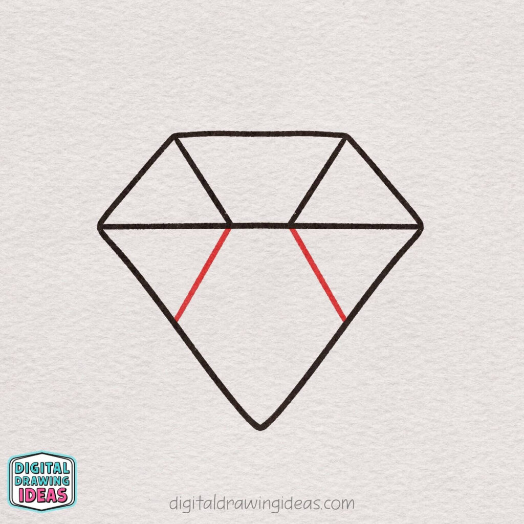 how to draw a diamond - easy diamond drawing