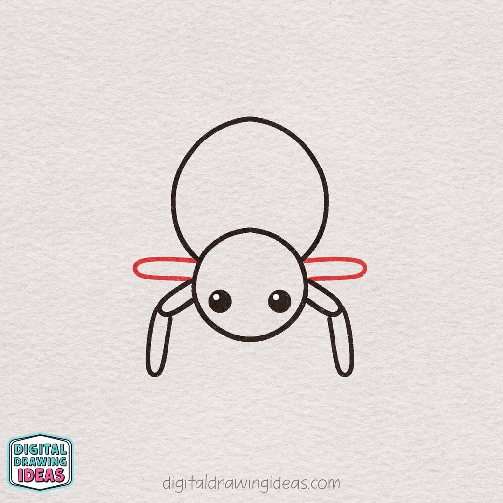 how to draw a spider step by step - easy spider drawing tutorial