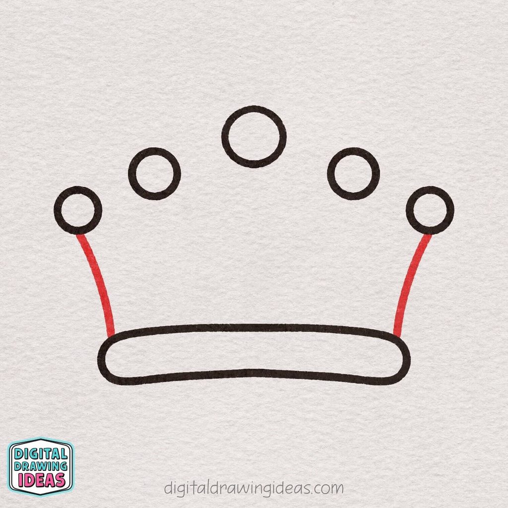 how to draw a crown step by step - easy crown drawing tutorial