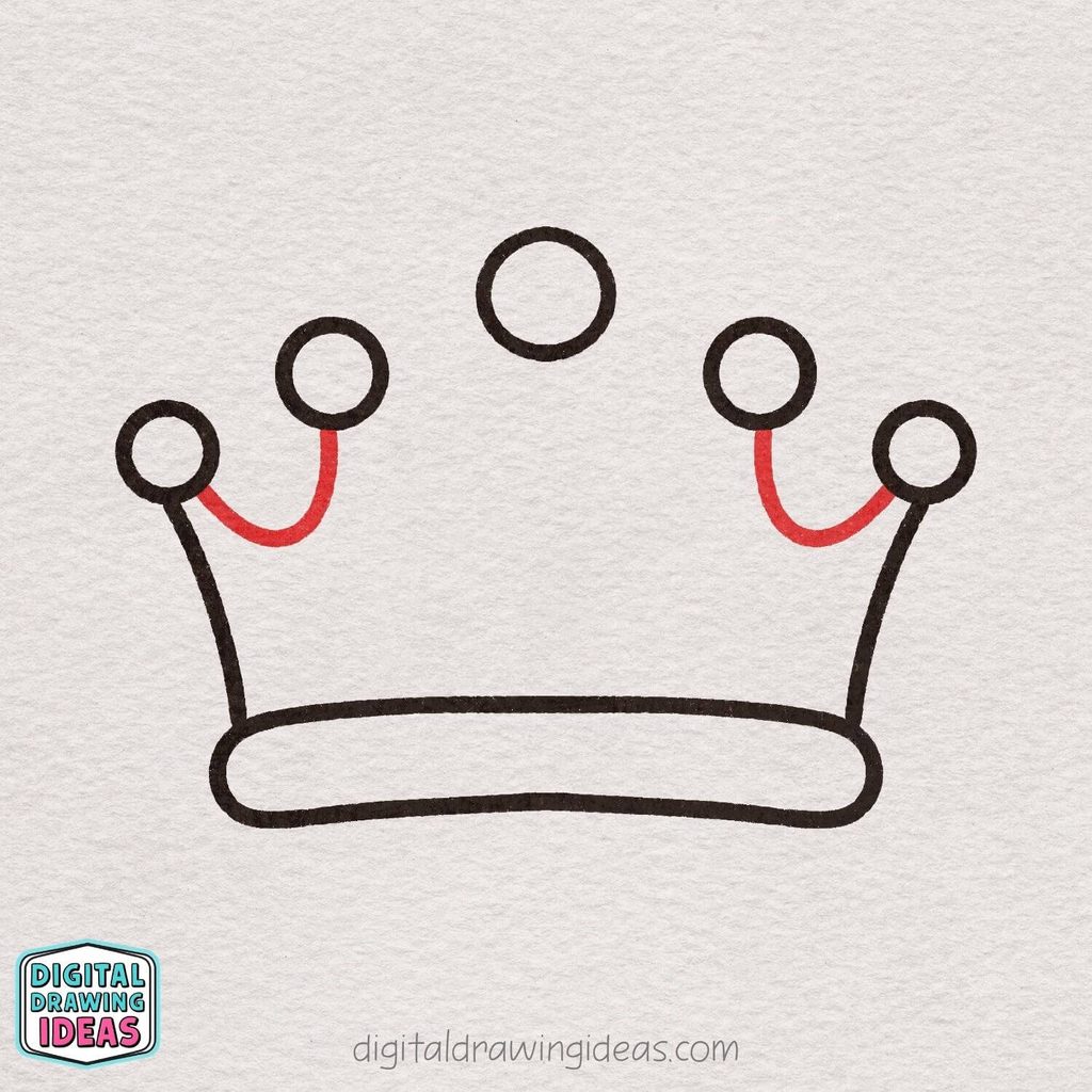 how to draw a crown step by step - easy crown drawing tutorial